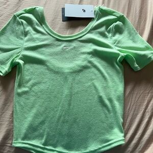 Nike Women's Chill Knit Short-Sleeve Mini-Rib Top size XS